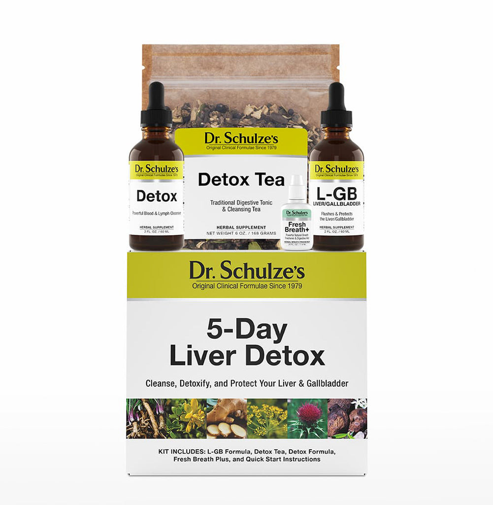 Kit de desintoxicación del hígado en 5 días - Cura de desintoxicación del hígado en 5 días del Dr. Schulze