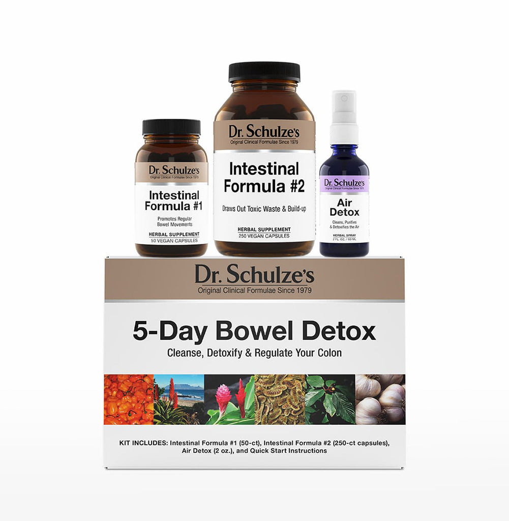 Kit de désintoxication intestinale de 5 jours - Cure de désintoxication intestinale de 5 jours du Dr. Schulze