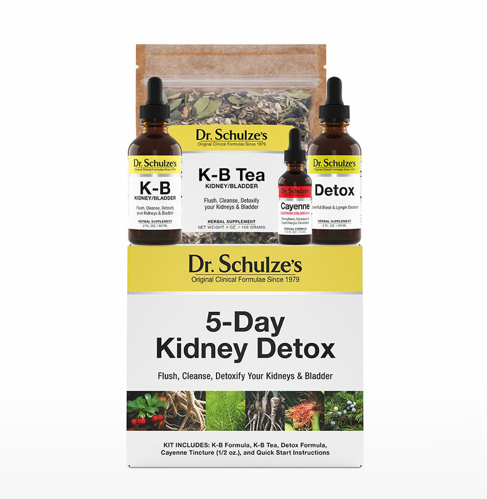 Kit de désintoxication rénale de 5 jours - Cure de désintoxication rénale de 5 jours du Dr Schulze